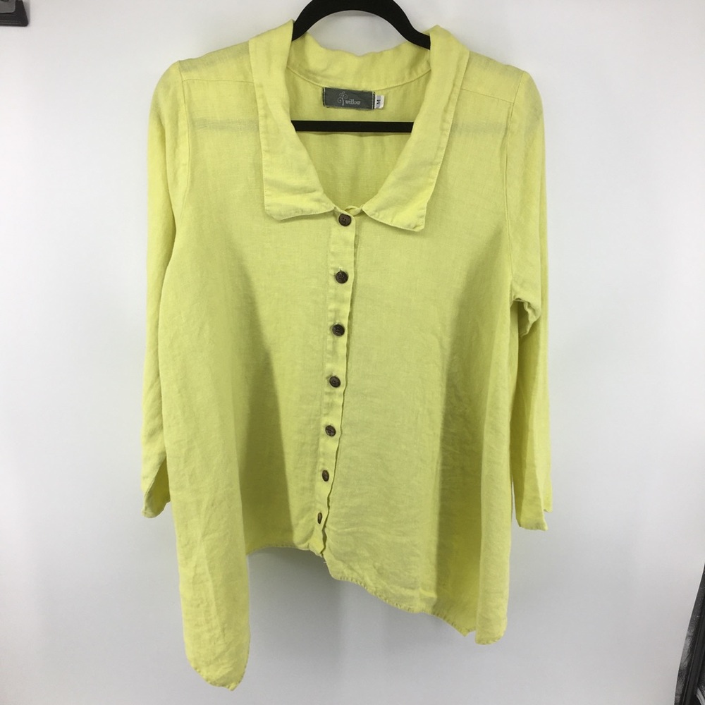 Anthropologie Willow Linen Button Down Shirt